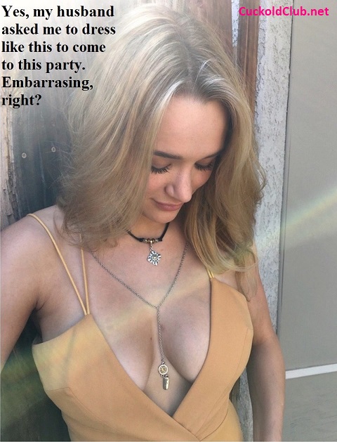 Hotwife Dress with open cleavage for party