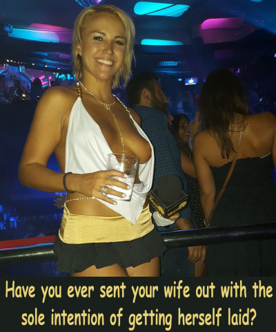 Hotwife Clubbing with Revealing Clothes Captions