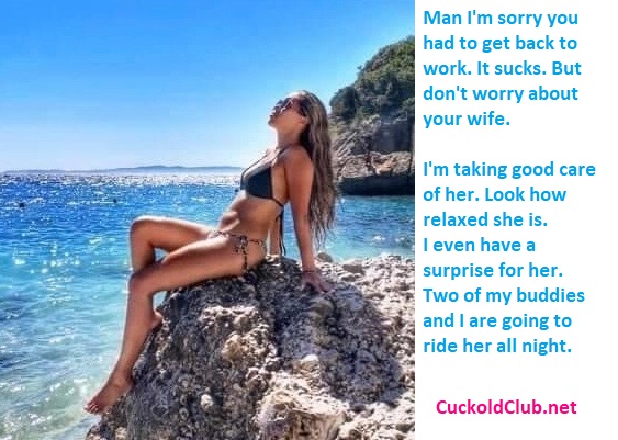 Amateur Italian Hotwife Vacation Story with Captions