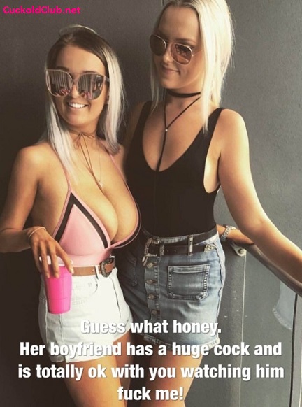 friends bf has huge cock hotwife caption