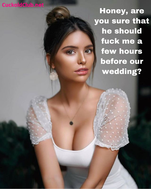 Shemale Bride Caption - Cuckold Sharing Wife Wedding Night Captions - Cuckold Club