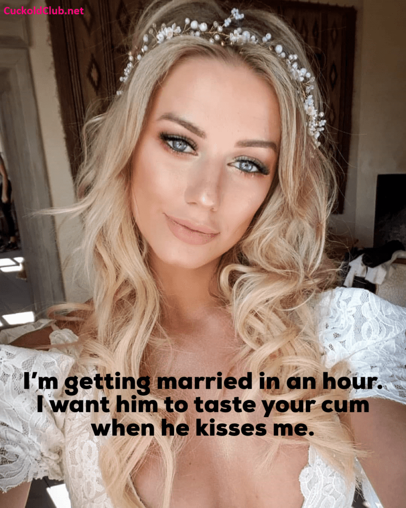 Taste the Cum in Bride's Lips