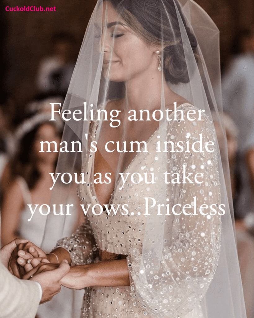 Wedding Vows with Cum in Bride's Pussy