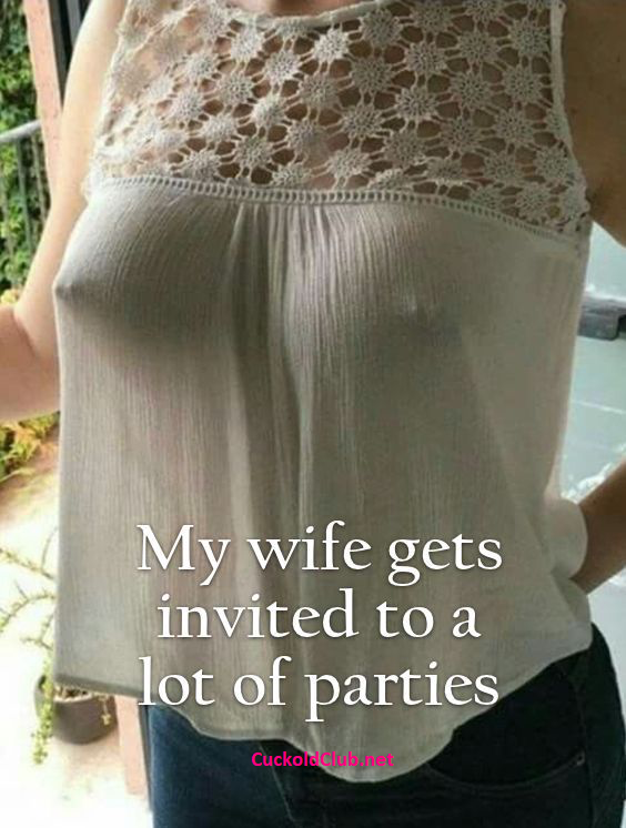 Party invitations will raise after she gets braless