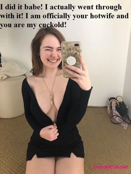 12 Captions of First Hotwife Experience:  officially a cuckold now