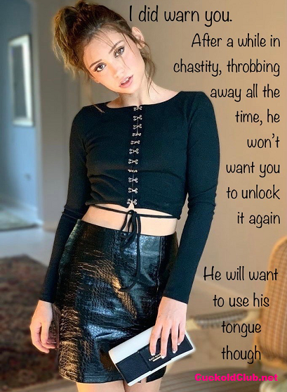 Getting used to chastity