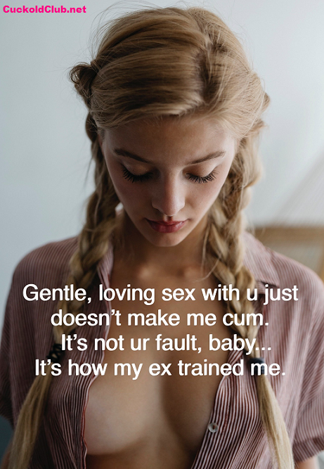 Hardcore sex with her ex, gentle sex with cuckold