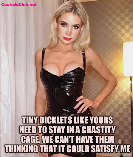 Tiny cocks can't satisfy women stay in chastity