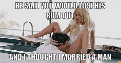 Bull said Her husband will eat his cum