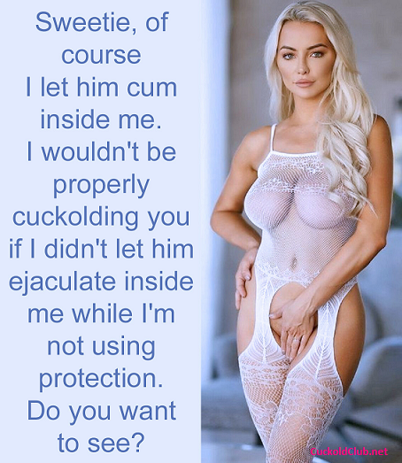 Creampied Hotwife without protection - The Most Cum Dripping Creampied Hotwife Captions 2021