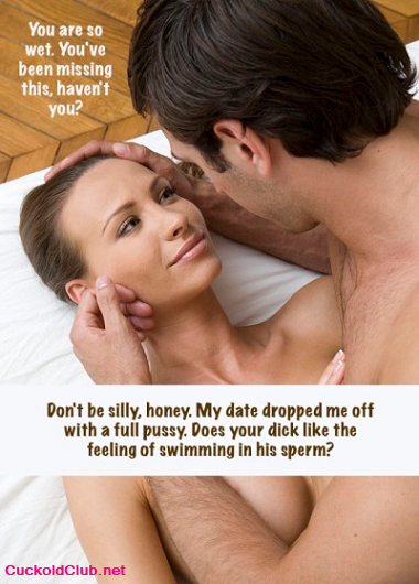 Cuckold thinks his wife is wet - The Most Explicit Sloppy Seconds Captions 2021