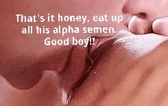 Good-boys-eat-alpha-semen-from-hotwife-pussy
