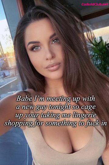 Lingerie shopping as a cuckold couple wearing a chastity - Top 10 Captions of Hotwife Get Ready for Date