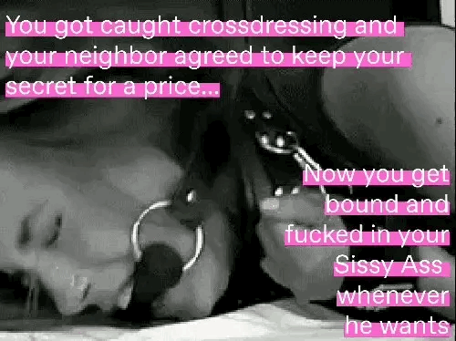Blackmailed Sissy got bound and fucked in ass