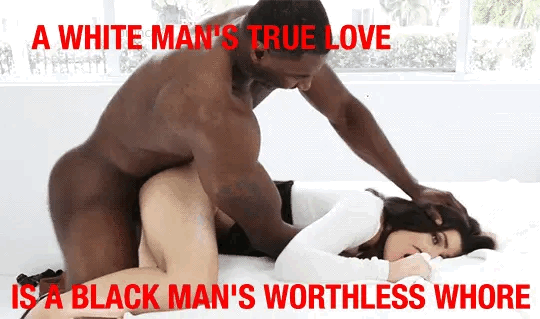 White Wife a Whore for Black Stud - The Most Explicit Gifs of Hotwife Taking BBC 2022