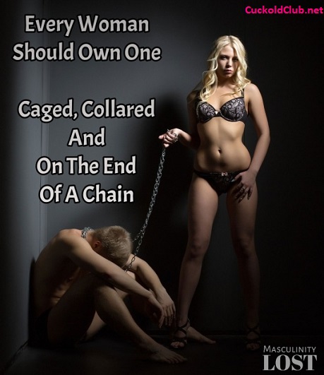 Caged and Collar with a Chain