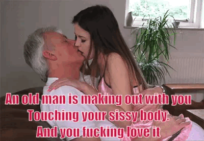 Sissies Love the touch of old men on their ass
