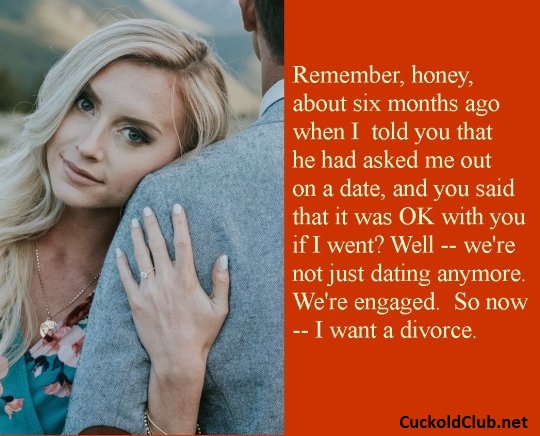 Wife Got engaged to her boyfriend - The Most Painful Break-Up Captions Of Hotwife With Husband
