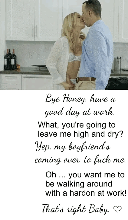 Wife Giving Hardon to Cuckold before work