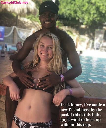 Hotwife found a new black friend at the pool