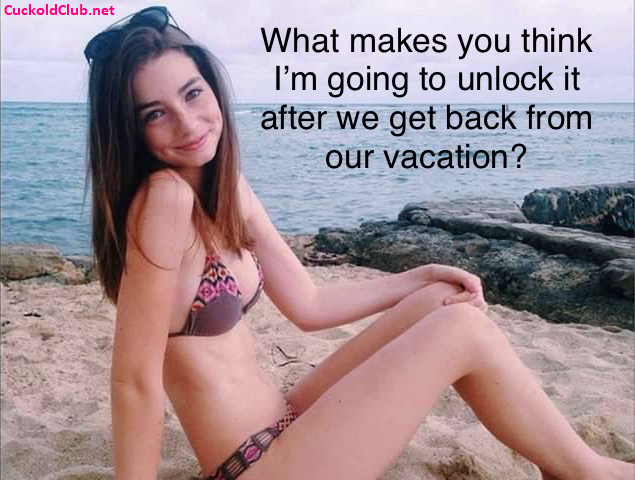 No release from chastity even after - The Most Abasing Chastity Captions on Vacation 2022