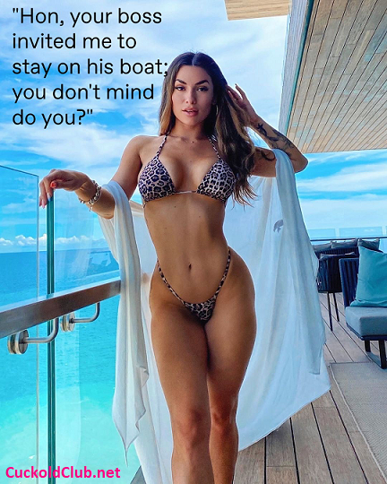 hotwife staying with your boss on his boat