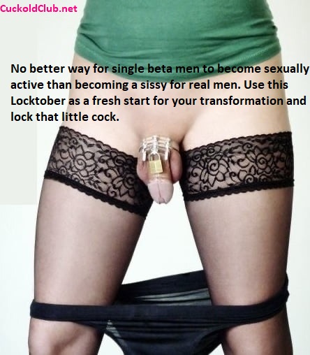 Become sexually active by becoming a sissy during locktober