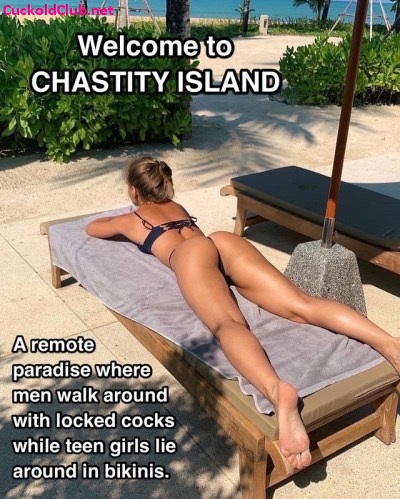 Chastity Island beach for pervert men
