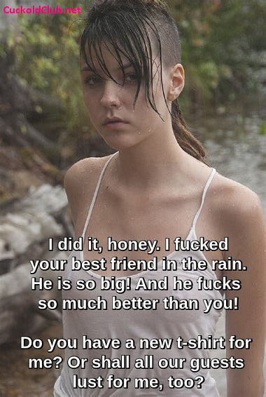 Hotwife first experience with best friend in the rain