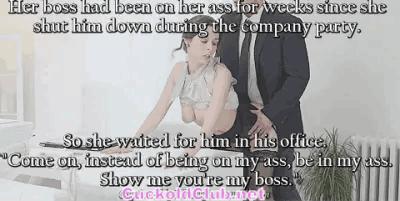 Her Boss on Hotwife Ass - The Ultimate Office Slut Hotwife Gifs 2022