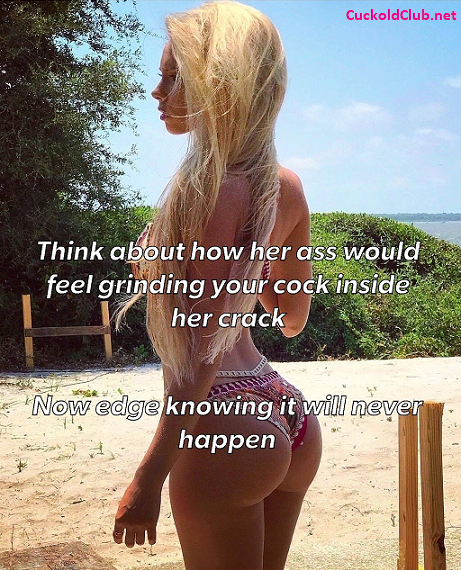 Rubbing caged cock to a perfect ass - Edging Captions with no Cum on Locktober 2022