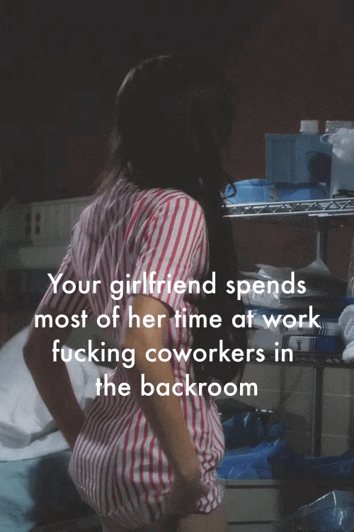 Slut GF fucking coworkers at office