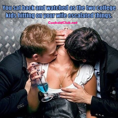 2 Collage kids on hotwife - Slut Girlfriend Captions at College and Spring Break