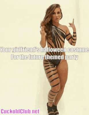 Future Themes Halloween costume of Slut GF - The Most Explicit Halloween Gifs of Hotwives in 2022
