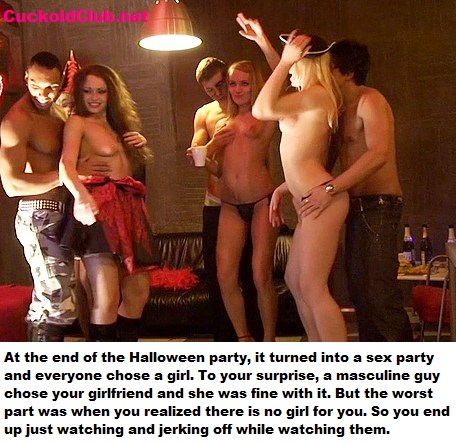 Halloween sex party for beta cuckold