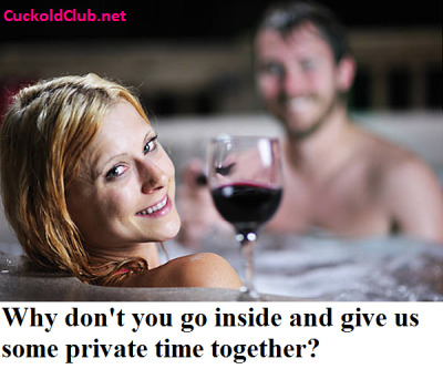 Give your hotwife some privacy sharing hot tub with other men