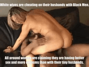 White wives cheating with black men