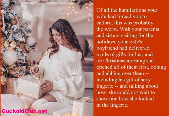 Christmas Gift of Bull to your wife - The Naughtiest Christmas Hotwife Captions of 2022