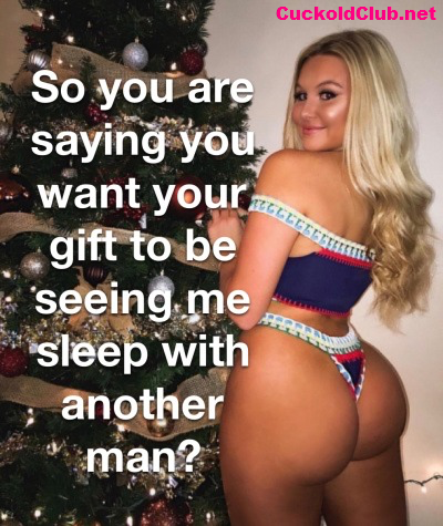 Wife Christmas Gift for Cuck Wannabe - The Naughtiest Christmas Hotwife Captions of 2022
