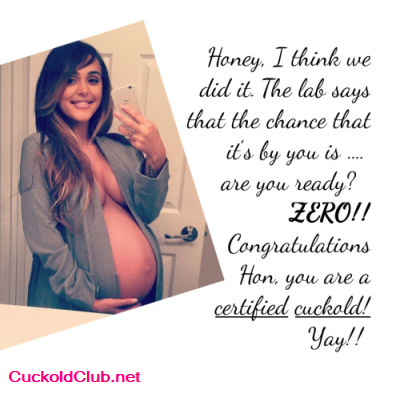 Certified cuckold after wife impregnation - Extra Humiliation for Cuckold Accepting Pregnant Hotwife